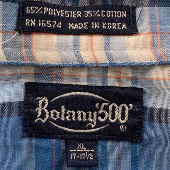 Vintage 1970s Botany 500 Plaid Oversized Button Up Dad Collared Shirt - Picture 5 of 11